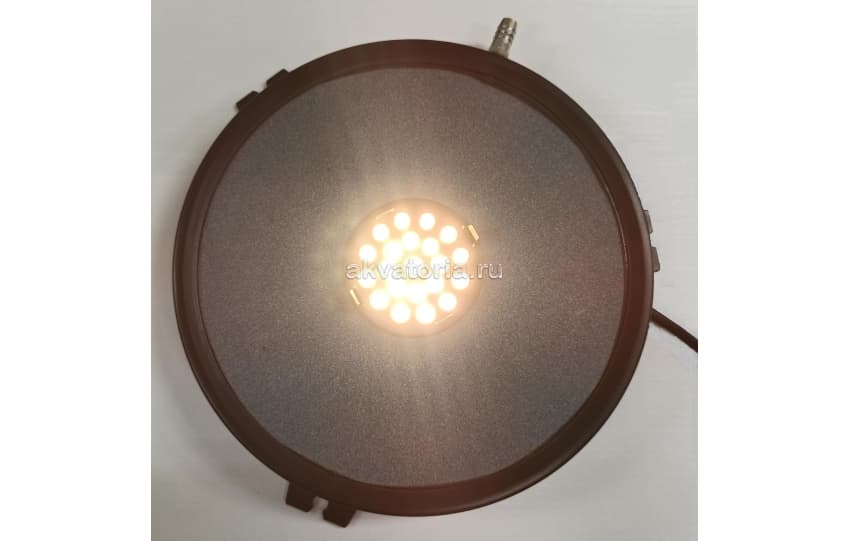 Распылитель-диск с подсв. 15LED, 1,5W в пласт. корпусе с входом из нерж. для рыбоводства и прудов (HL-BL-06)