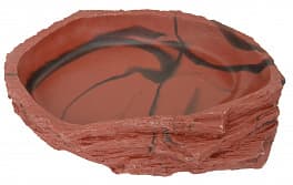Кормушка-поилка Lucky Reptile Water Dish Lava, коричневая, 30×22×6 см