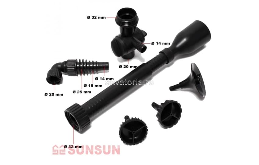 Фильтр прудовой SunSun CUF-2511, с UV-стерилизатором