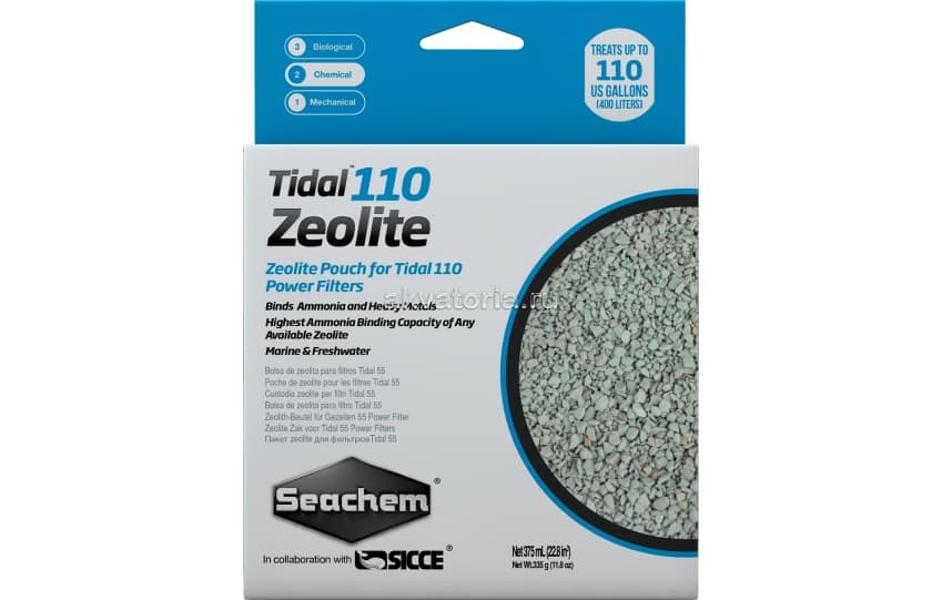 Наполнитель цеолит Seachem Zeolite для рюкзачного фильтра Tidal 110