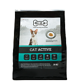 Корм для выставочных кошек Gina Cat Active, цыпленок, утка, рис, сухой, 18 кг