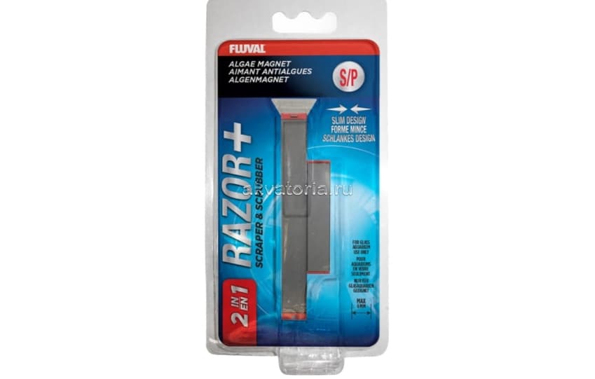 Скребок магнитный Hagen FLUVAL Algae magnet Razor+, с лезвием