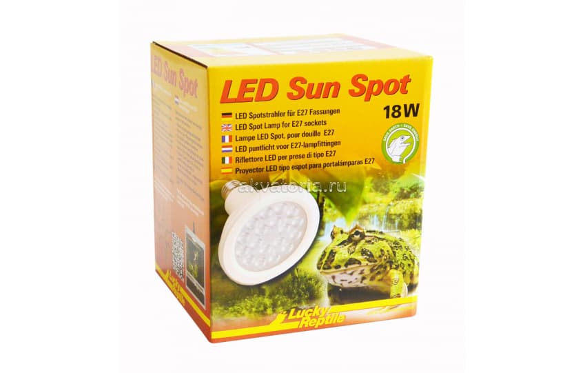 Террариумная светодиодная лампа Lucky Reptile Led Sun Spot, 18 Вт