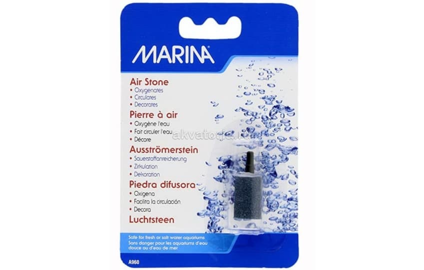 Распылитель Hagen Marina Air Stone, цилиндр, чёрный