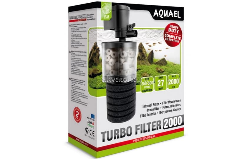 Внутренний аквариумный фильтр Aquael Turbofilter  2000