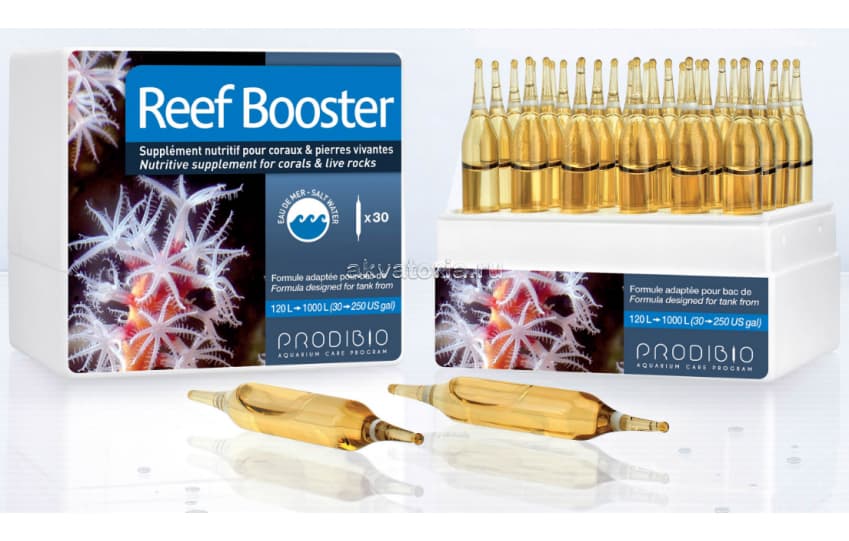 Пищевая добавка для кораллов и фильтраторов Prodibio Reef Booster, 30 ампул