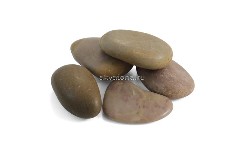 Грунт галька Laguna S/RM, коричневая, 3-6 см, 1 кг