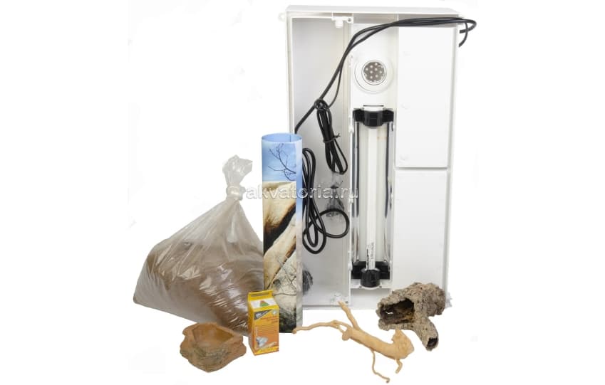 Стартовый комплект для пауков и скорпионов Lucky Reptile Starter Kit Tarantula/Scorpion, 50×28×40 см, белый