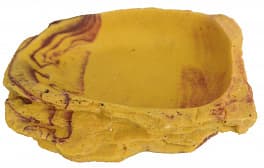 Кормушка-поилка Lucky Reptile Water Dish Sandstone, песочная, 11×8×2,5 см