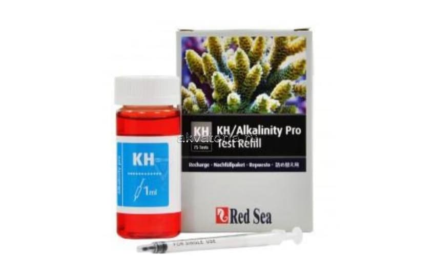Реактивы для теста на карбонатную жёсткость Red Sea KH/Alkalinity Pro