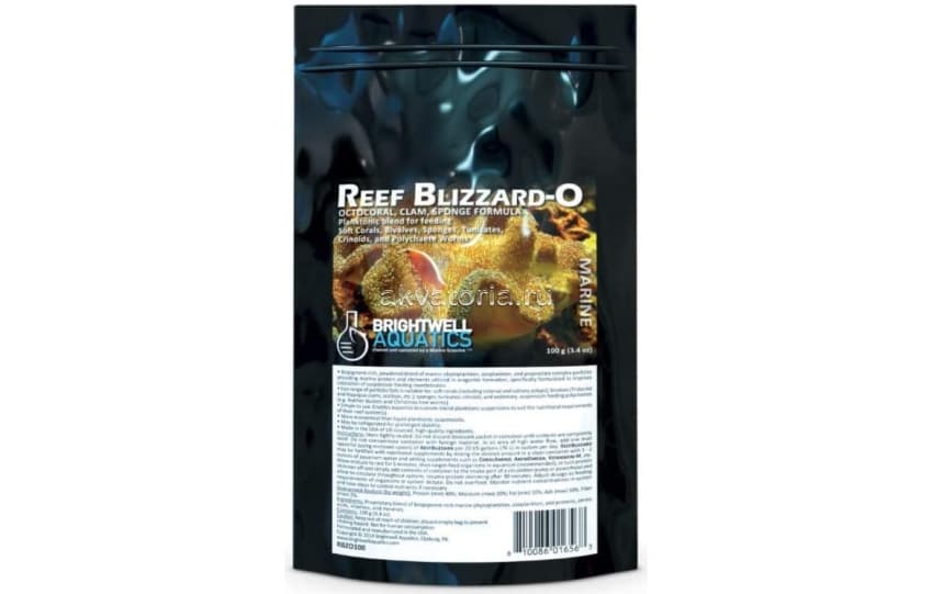 Планктон для мягких кораллов Brightwell Aquatics ReefBlizzard-O, 100 г