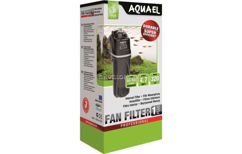 Внутренний аквариумный фильтр Aquael Fan-1 plus