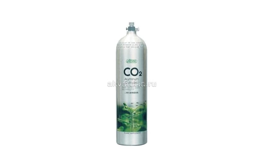 Алюминиевый баллон CO₂ ISTA с вертикальным выходом под редуктор, 3 л