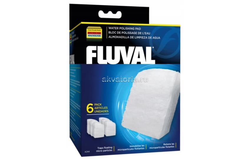 Губка тонкой очистки Hagen FLUVAL Water Pad 104/105 и 204/205, 6 шт