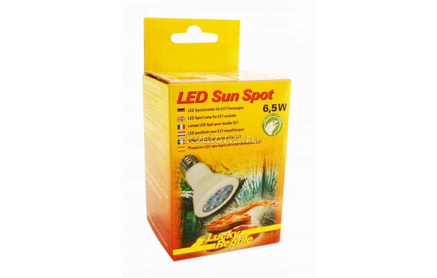 Террариумная светодиодная лампа Lucky Reptile Led Sun Spot, 6,5 Вт