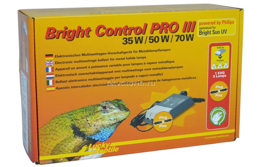 Электронный контроллер балластов для ламп Lucky Reptile Bright Control Pro III, 35-70 Вт 