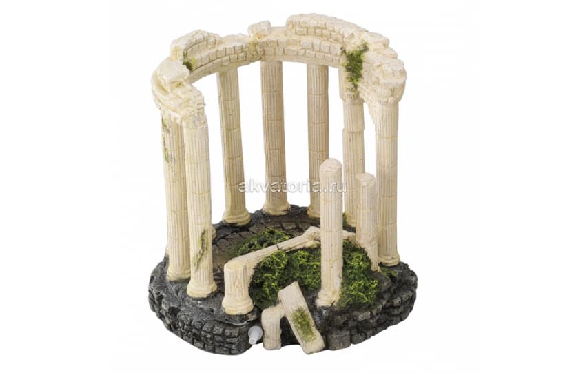 Аквариумная декорация AQUA DELLA «Римская колоннада с аэратором», 11×6×10,5 см