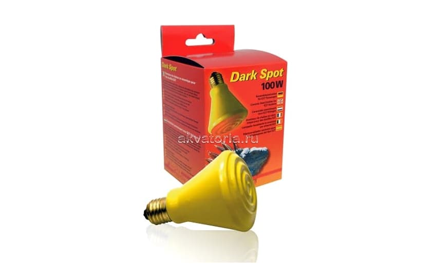 Тепловая керамическая лампа Lucky Reptile Dark Spot, 100 Вт