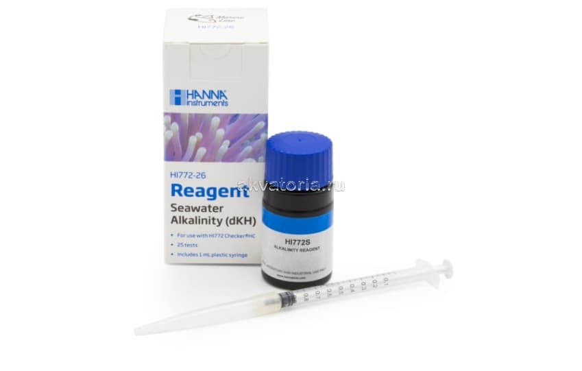 Реагент для колометра на dKH Hanna instruments Marine Alkalinity Checker Reagents