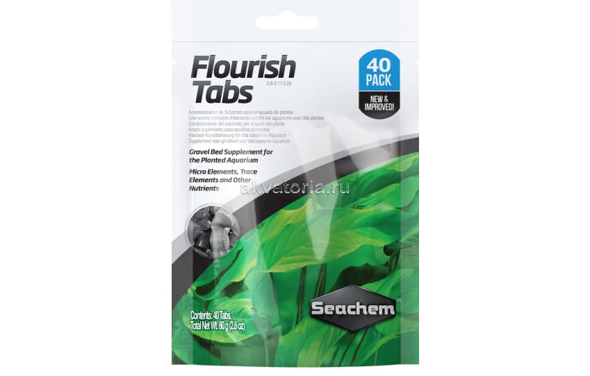 Таблетки для растений Seachem Flourish Tabs, 40 шт