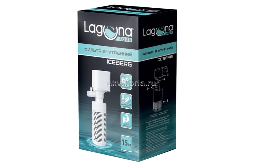 Внутренний аквариумный фильтр Laguna ICEBERG JY601F
