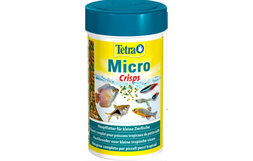 Корм Tetra Micro Crisps, микрочипсы, для маленьких рыб, 100 мл