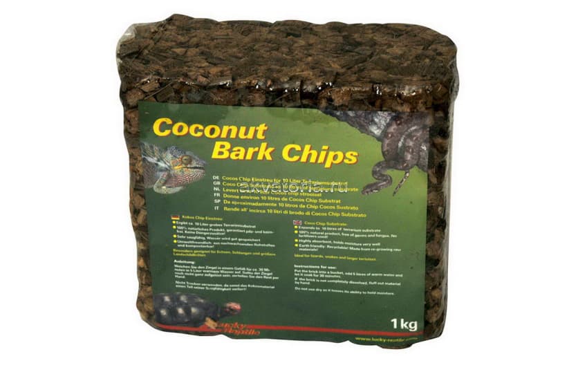Субстрат для террариумов Lucky Reptile Coconut Bark Chips, 1 кг
