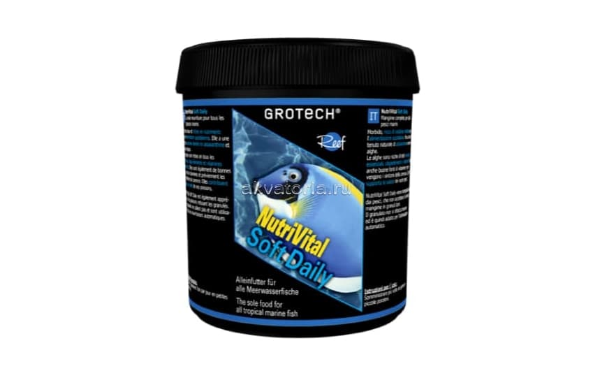 Корм для рыб Grotech NutriVital Soft Daily, 1,4-2,2 мм, мягкие гранулы, 175 г