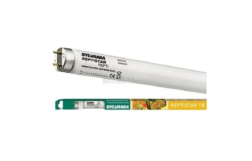 Террариумная ультрафиолетовая лампа Sylvania Reptistar UVB 10.0 T8, 30 Вт, 90 см