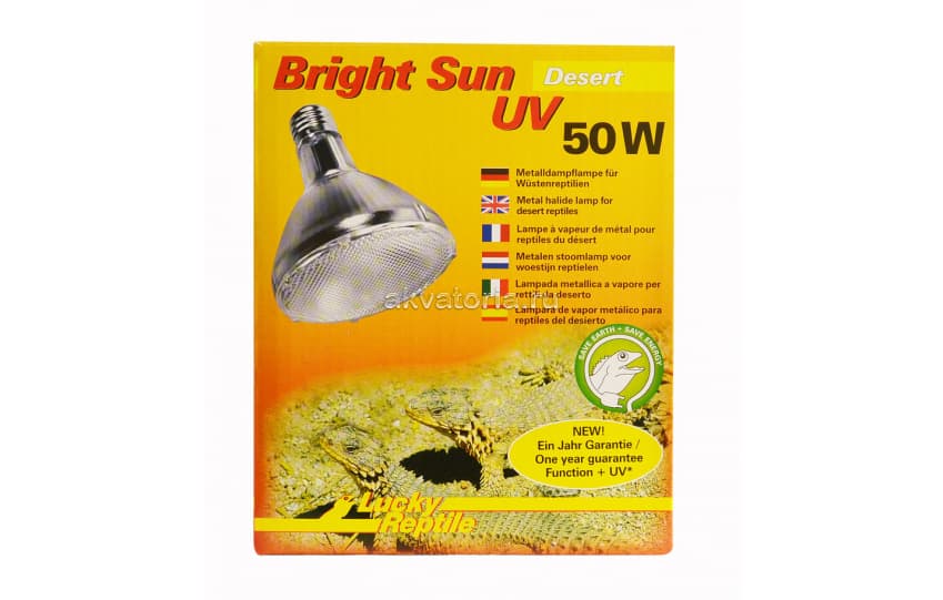 Lucky Reptile Bright Sun Desert UV, 50, Е27, лампа ультрафиолетовая для террариума