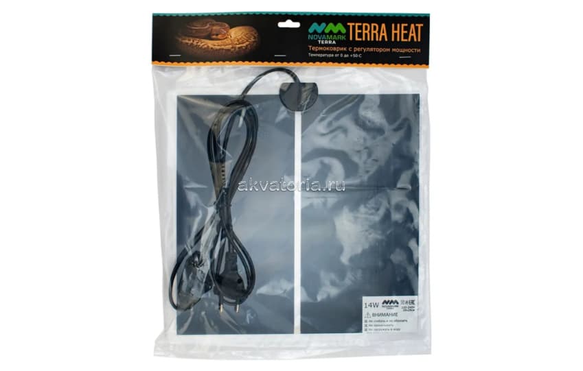 Термоковрик NOVAMARK TERRA Heat, 14 Вт, 28×28 см