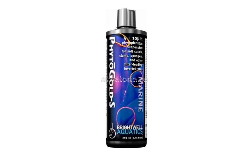 Суспензия фитопланктона Brightwell Aquatics PhytoGold-S 4-10 микрон, 250 мл