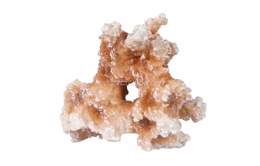 Искусственный коралл AQUA DELLA Коралл коричневый, 20×15,5×22 см