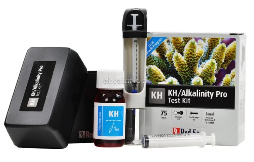 Тест на карбонатную жесткость KH Red Sea Alkalinity pro test