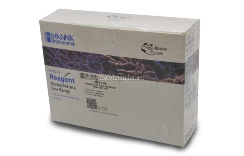 Реагенты на нитраты низкого диапазона Hanna instruments Marine Nitrate Low Range Reagent Set