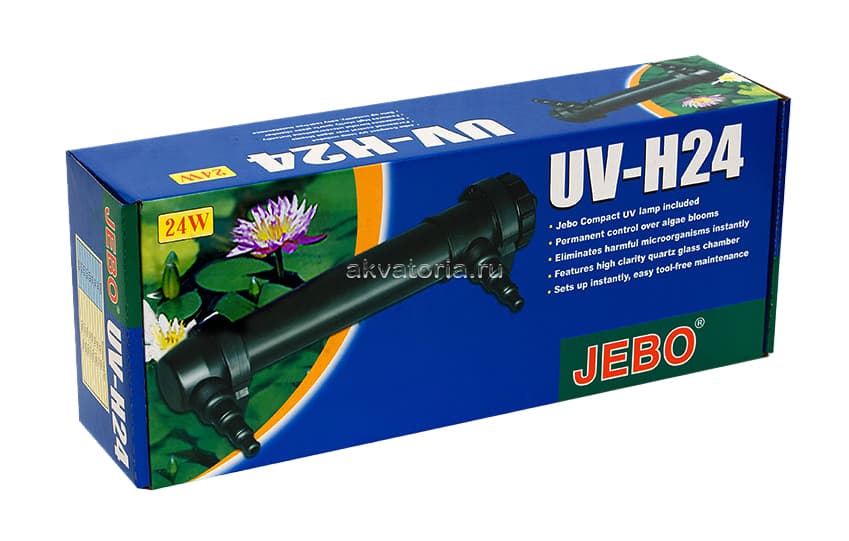 Ультрафиолетовый стерилизатор Jebo UV-H24 – купить в магазине аквариумов  Акватория