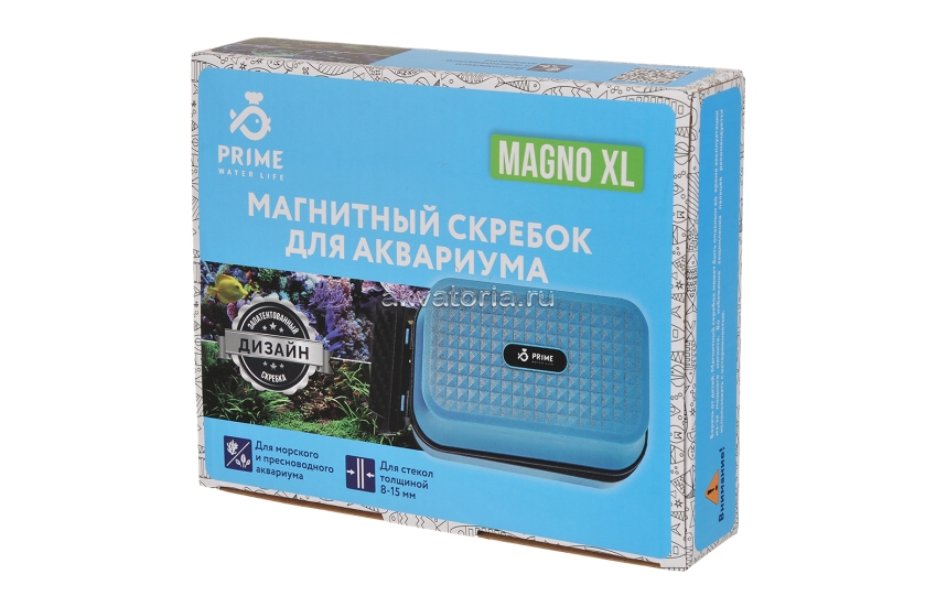 Скребок для аквариума магнитный Prime MAGNO XL