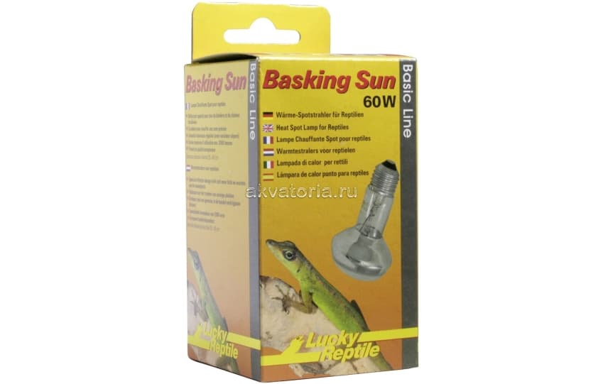 Террариумная греющая лампа Lucky Reptile Basking Sun, 60 Вт