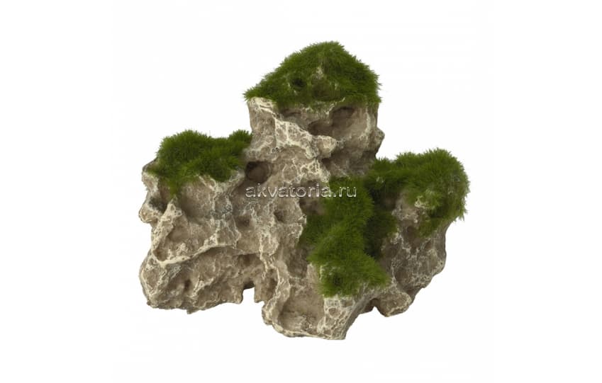 Аквариумная декорация камень с мхом AQUA DELLA «Moss Stone» 25×9×17 см