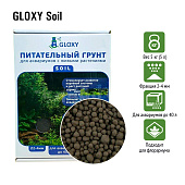 GLOXY Грунт питательный Soil для аквариумов с живыми растениями 2-4 мм