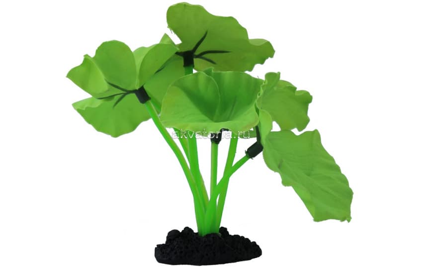 Искусственное шелковое растение Prime Нимфея зелёная, 30 см