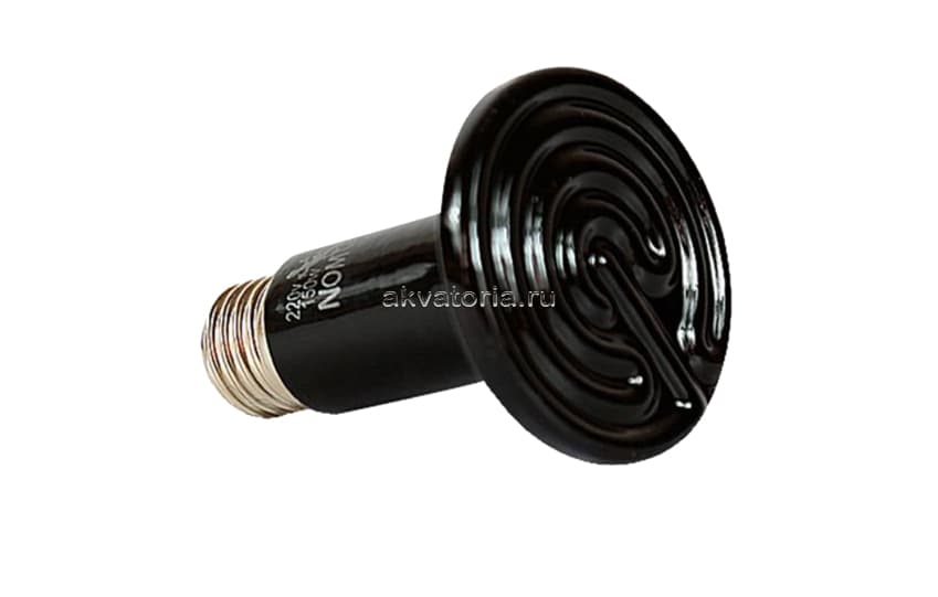 Террариумная керамическая лампа Nomoy Pet Normal ceramic Black, 50 Вт