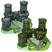 Аквариумная декорация PRIME «Замок с двумя башнями» 13×8×10 см