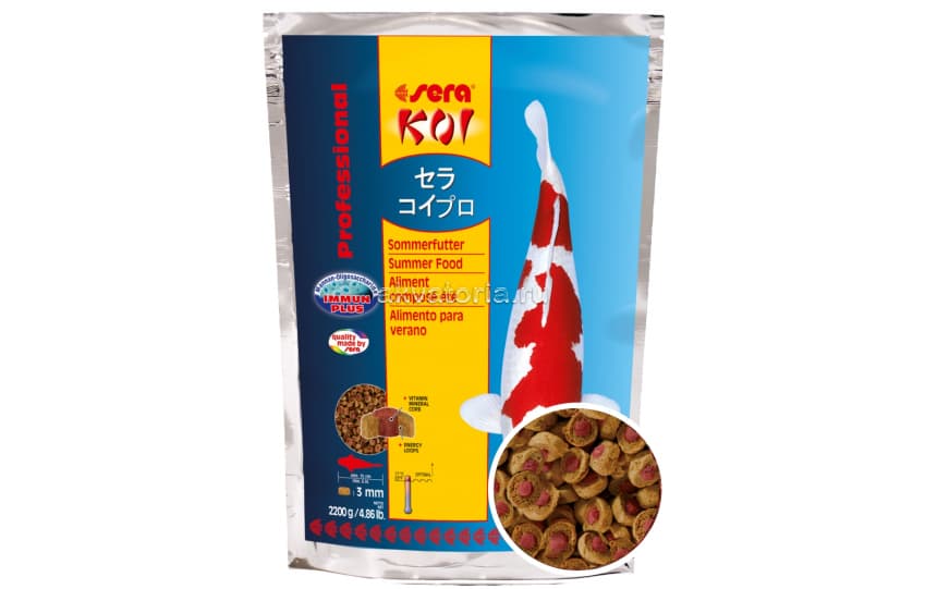Корм для прудовых рыб Sera Koi Professional Summer, гранулы, 2,2 кг