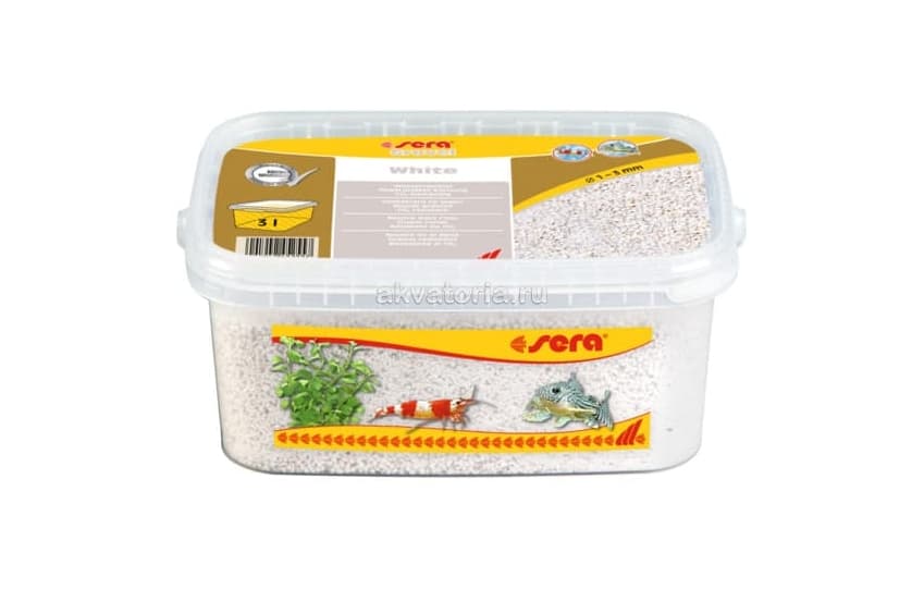 Грунт белый Sera Gravel White, 3 л
