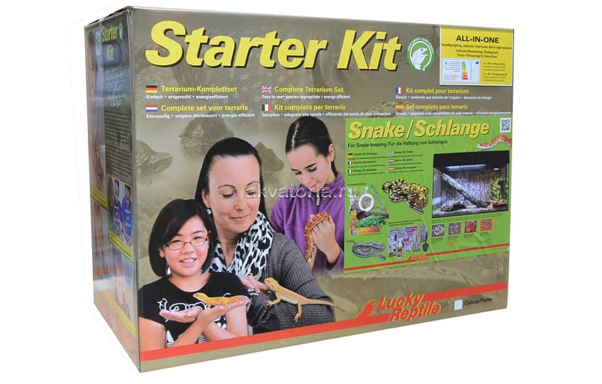 Стартовый комплект для змей Lucky Reptile Starter Kit Snake, 80×40×52 см, белый