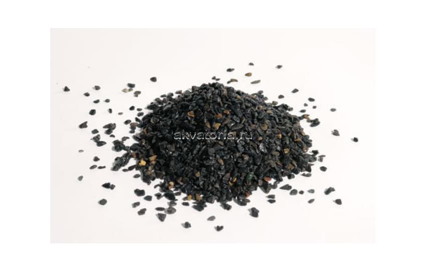 Грунт Aquadeco Кварц натуральный чёрный G016, 3-4 мм, 5 кг