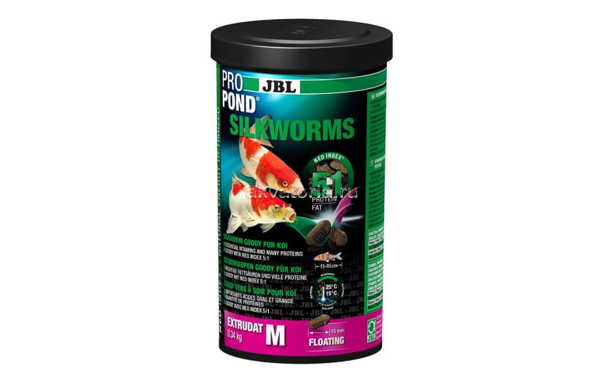 Корм для кои JBL ProPond Silkworms M, 340 г