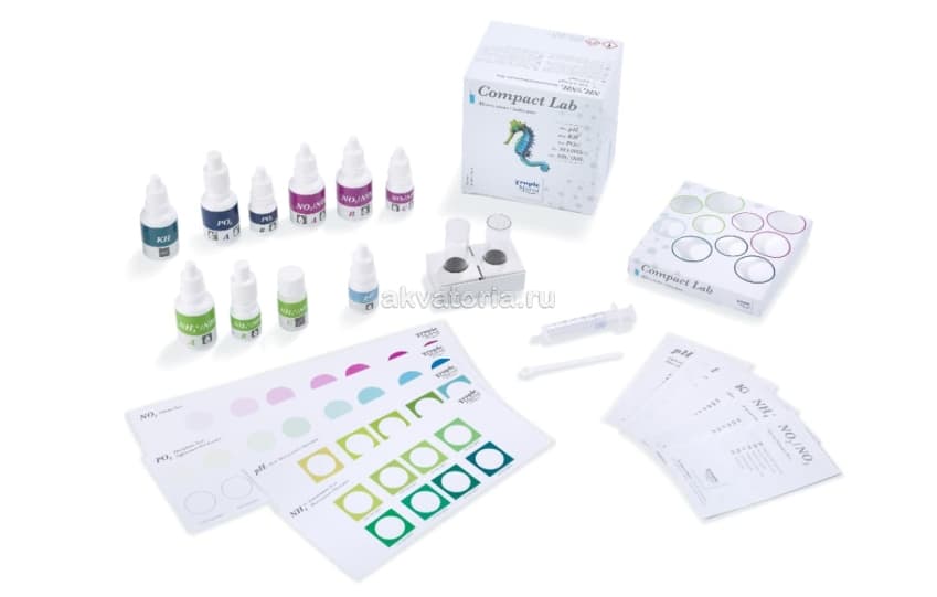 Набор тестов Tropic Marin Compact Lab (pH, kH, PO4, NO2/NO3, NH4/NH3)