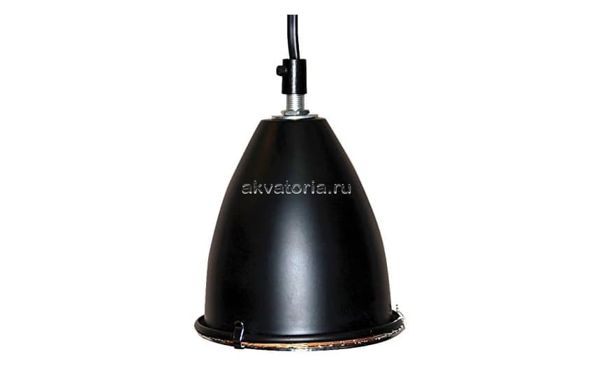 Светильник-отражатель с защитной сеткой Lucky Reptile Thermo Socket Plus, черный, mini